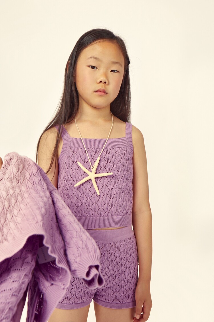 Mipounet Dakota Openwork Top - Lavender