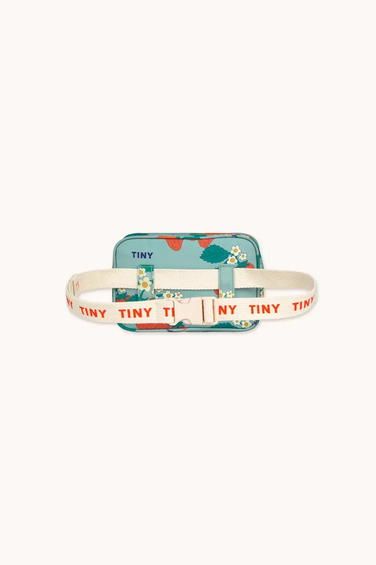 Tiny Cottons Strawberries Fanny Bag - Warm Grey