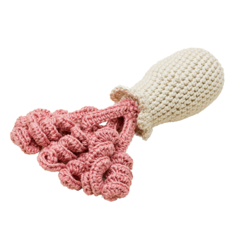 Yaarn Octopus Rammelaar - Blush