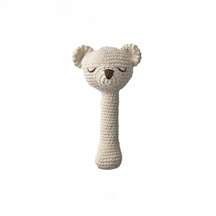 Patti Oslo Ijsbeer Rammelaar - Cream With Bell