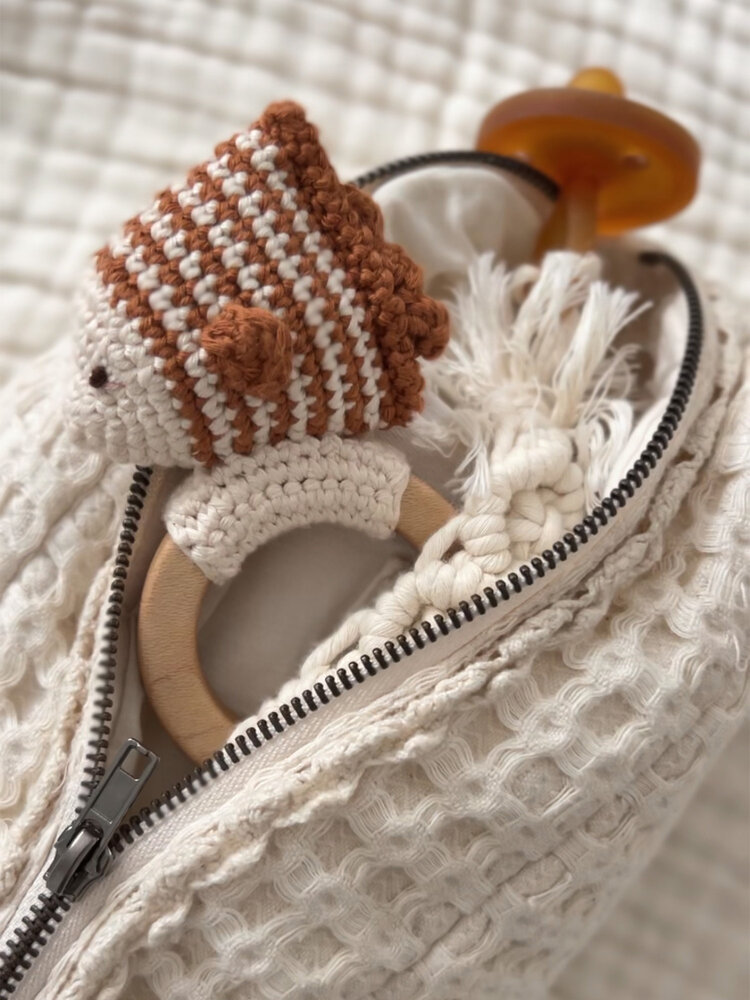 Patti Oslo Maki The Fish Teething Ring - Rust With Bell