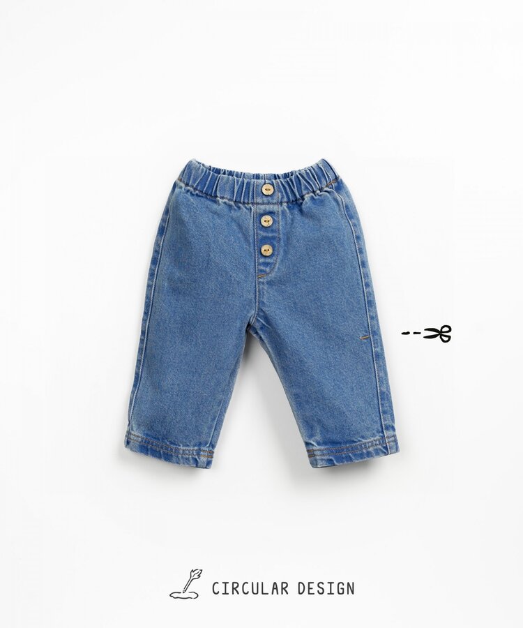 Play Up Denim Trousers - Denim