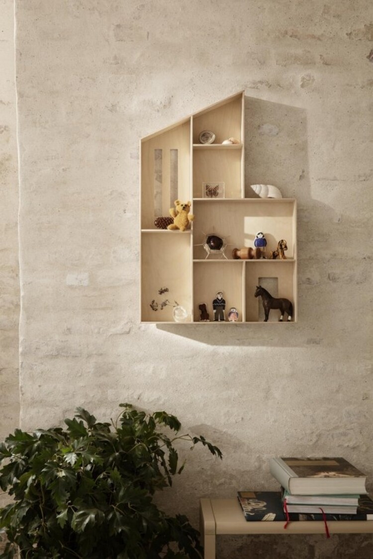 Ferm Living Miniature Funkis House - Shelf - Natural