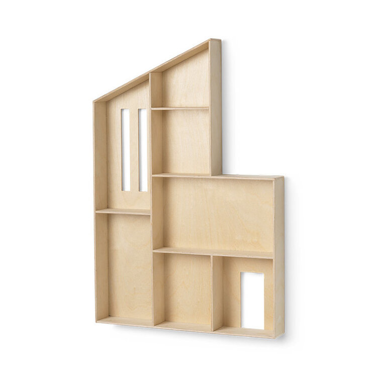 Ferm Living Miniature Funkis House - Wandplank - Natural