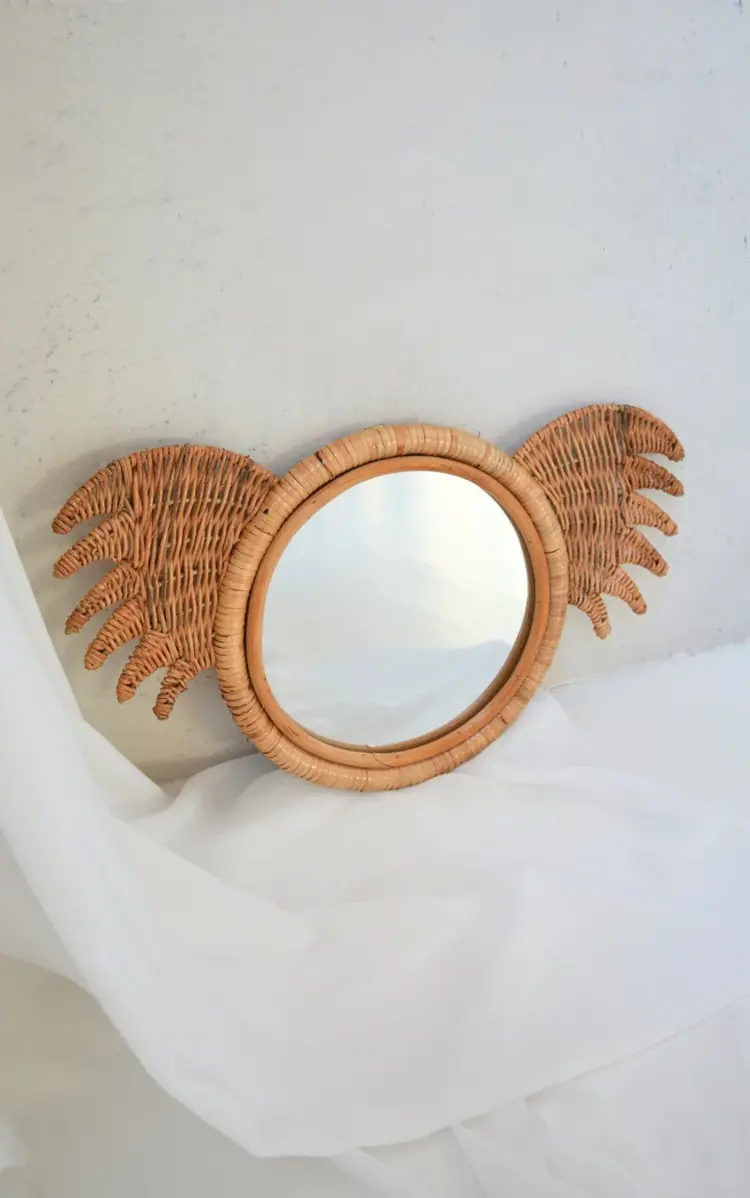 Koala Mirror - Rattan