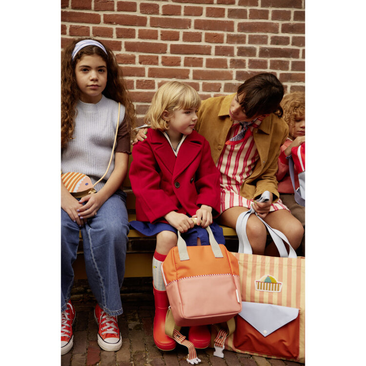 Sticky Lemon Backpack Small - Lifebuoy Orange/Coral Pink