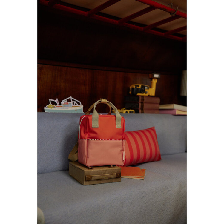 Sticky Lemon Backpack Small - Lifebuoy Orange/Coral Pink