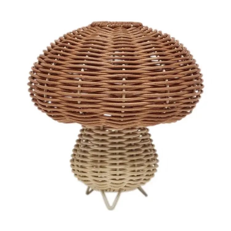 OYOY MINI Nature Mushroom Night Light - Rattan