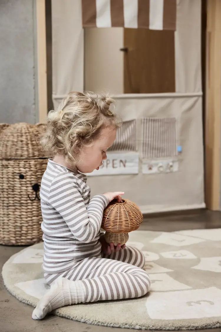 OYOY MINI Nature Mushroom Night Light - Rattan