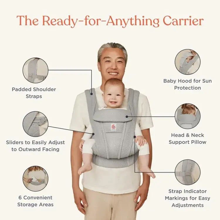 Ergobaby Omni Deluxe Linen Carrier - Natural Linen