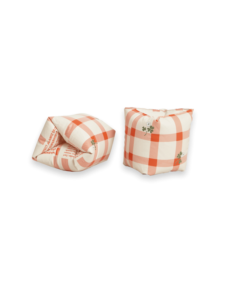 Garbo&friends Inflatable Armbands - Gingham Sorrel