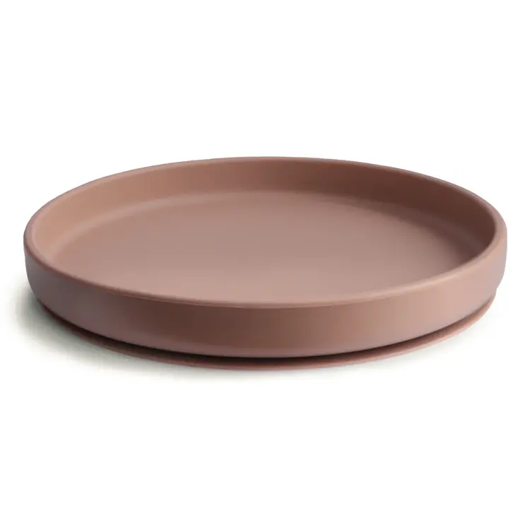 Mushie Silicone Plate - Cloudy Mauve