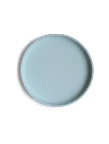 Mushie Siliconen Bord - Powder Blue