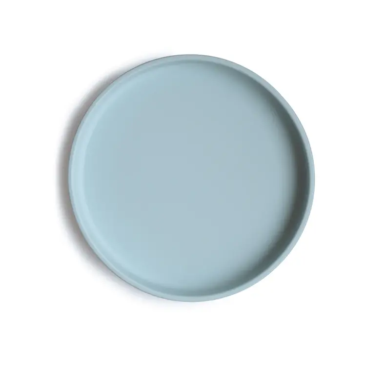 Mushie Siliconen Bord - Powder Blue