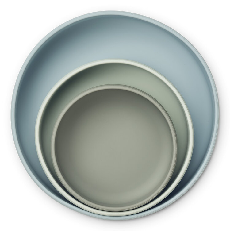 Liewood Audrey Bowl Set - Green multi mix