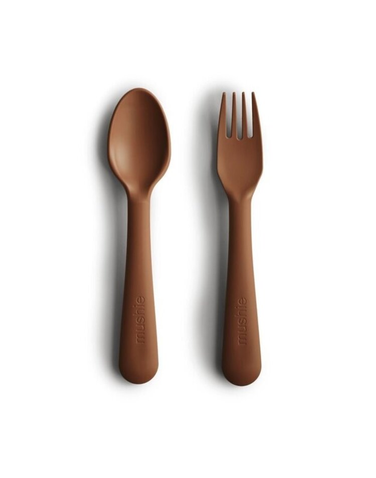 Mushie Fork & Spoon - Caramel