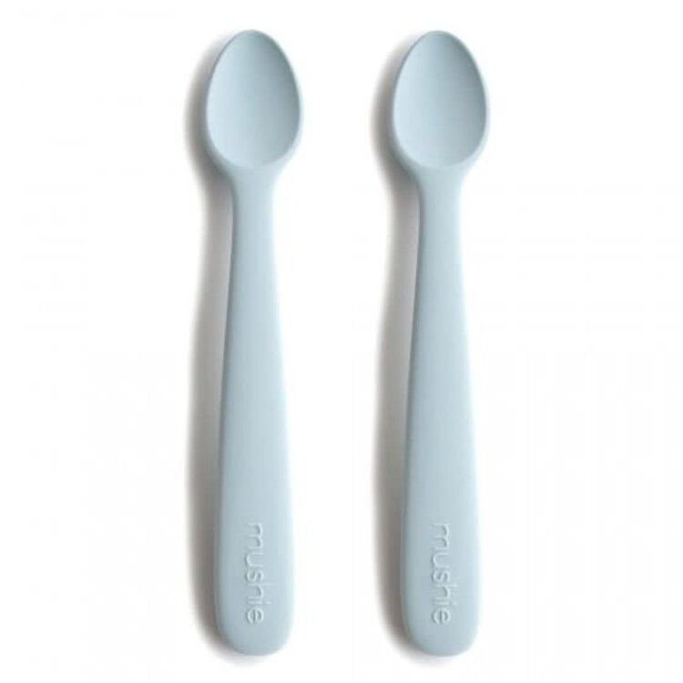 Mushie Baby spoon, set of 2 - Powder Blue