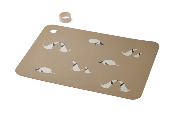 Liewood Jude Placemat - Dog/Oat mix