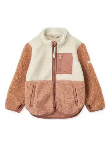 Liewood Nolan Pile Jacket - Tuscany Rose Multi Mix