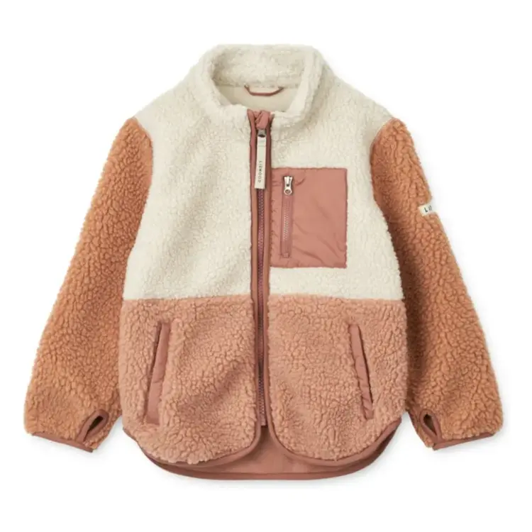 Liewood Nolan Pile Jacket - Tuscany Rose Multi Mix