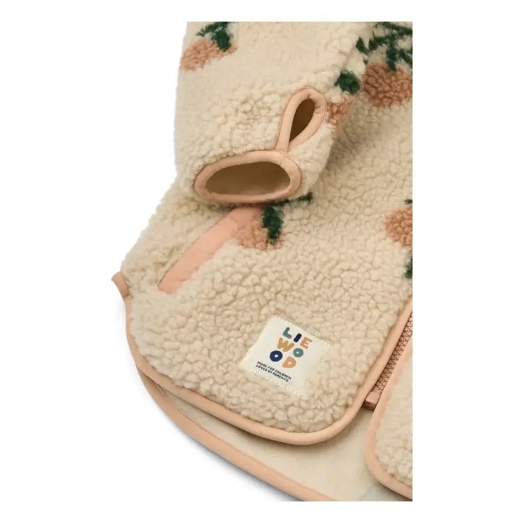Liewood Nolan Pile Jacket - Peach/Sea Shell