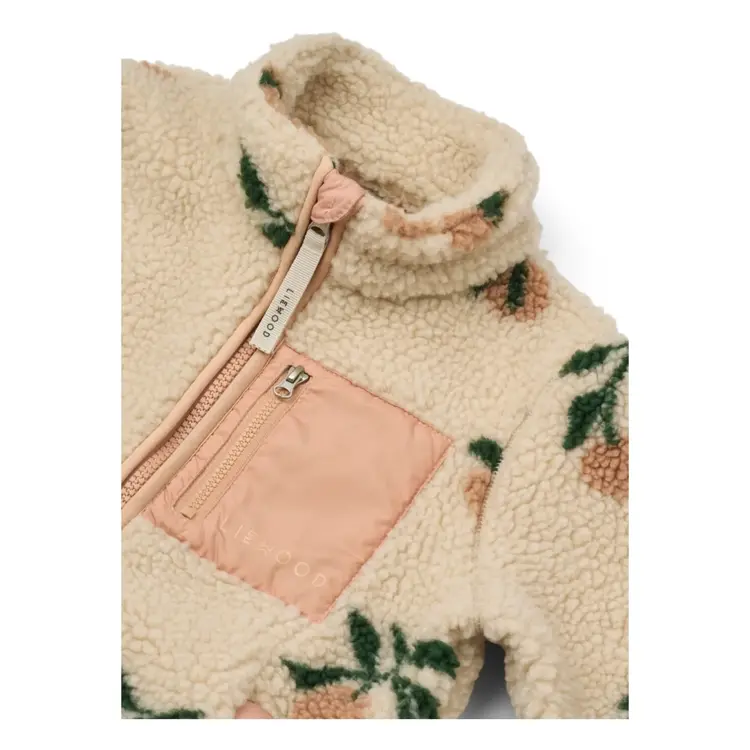 Liewood Nolan Pile Jacket - Peach/Sea Shell