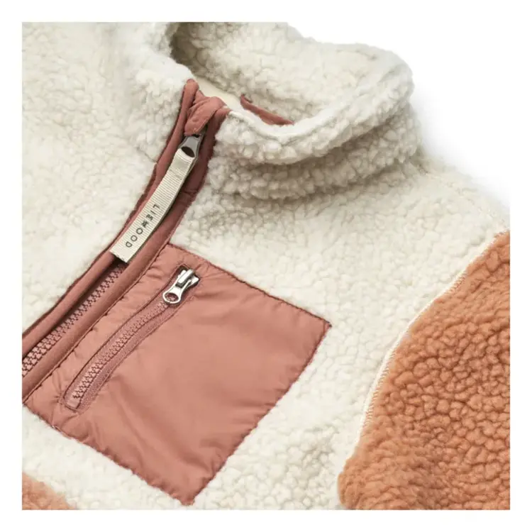 Liewood Nolan Pile Jacket - Tuscany Rose Multi Mix