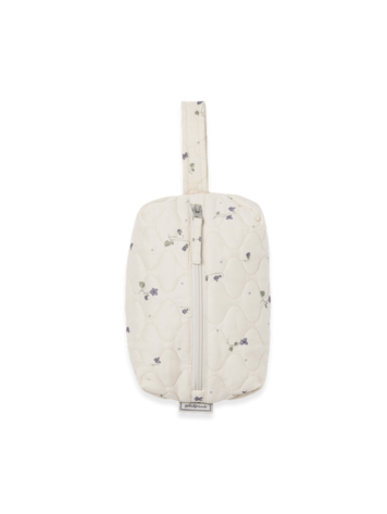 Garbo&friends Satin Quilted Toiltery Bag Small - Viola