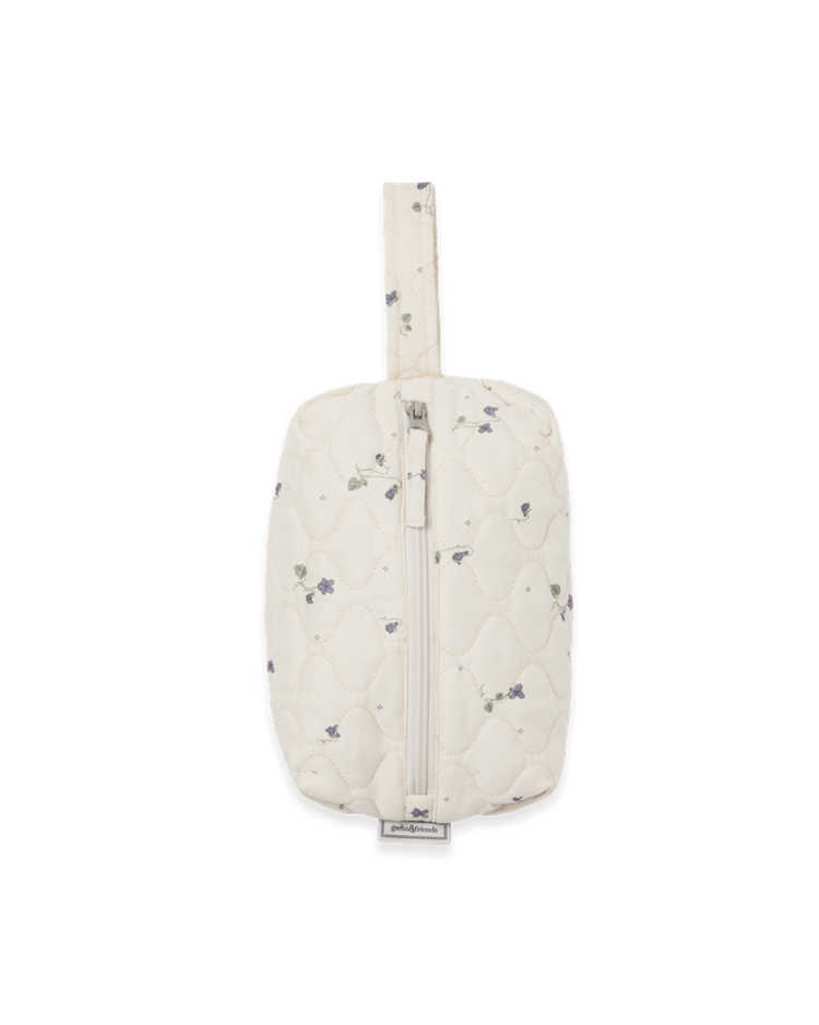 Garbo&friends Satin Quilted Toilettas Medium - Viola