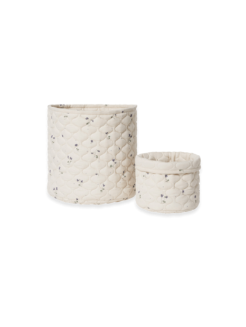 Garbo&friends Satin Quilted Basket - Viola