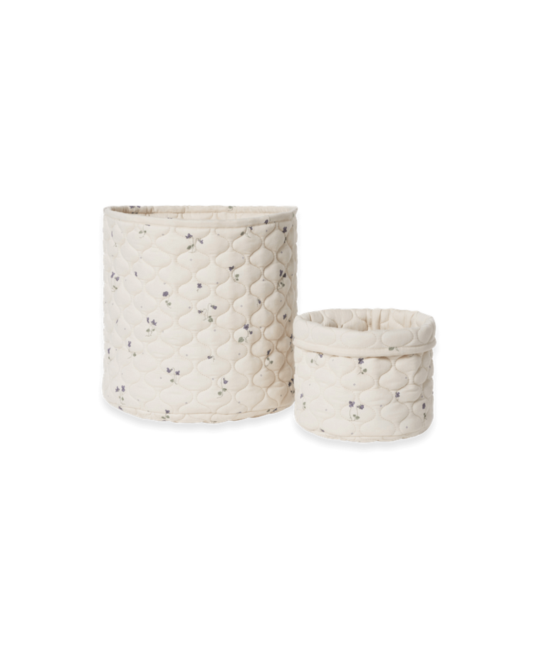 Garbo&friends Satin Quilted Basket - Viola