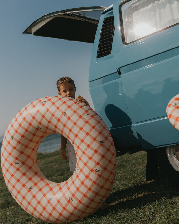 Garbo&friends Zwemband Large - Gingham Sorrel Red