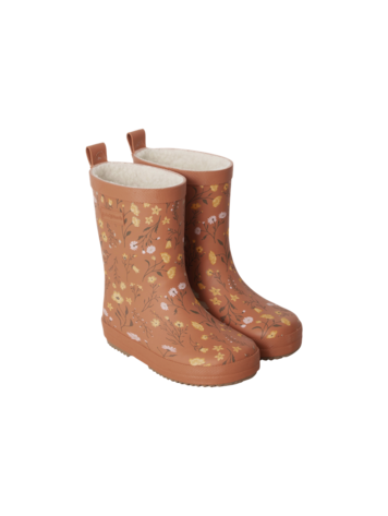 Garbo&friends Lined Rain Boots - Flora Brick