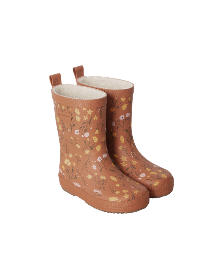 Garbo&friends Lined Rain Boots - Flora Brick