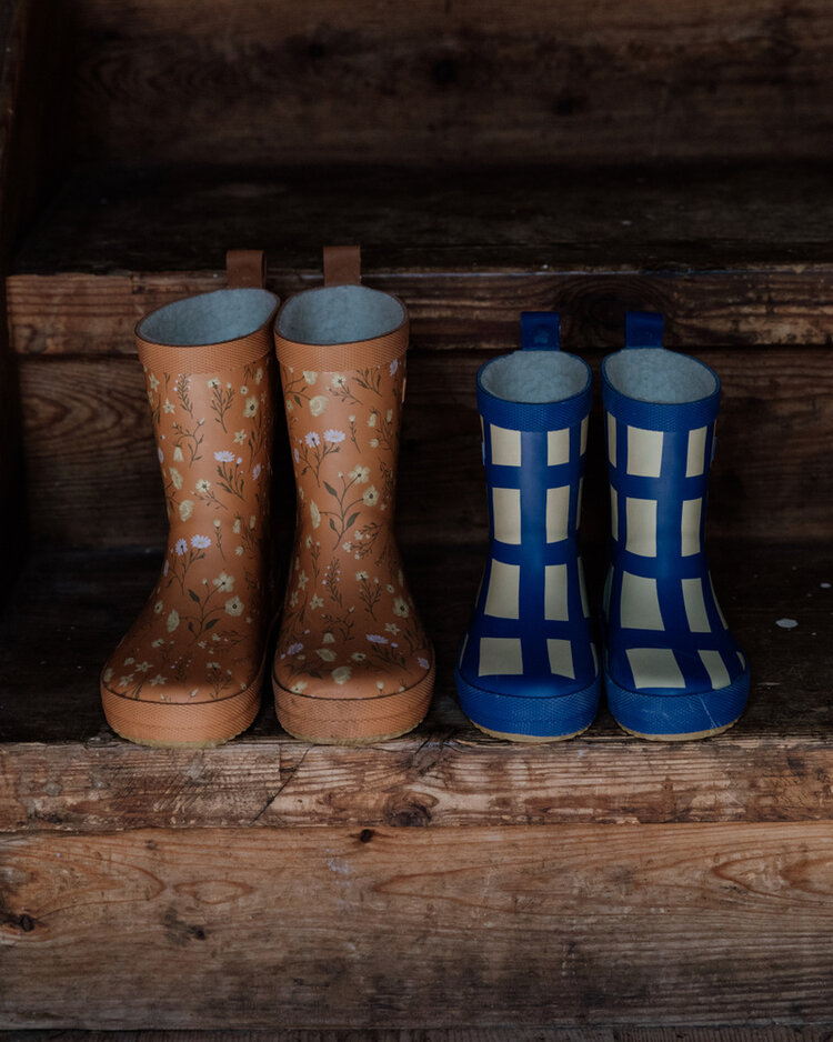 Garbo&friends Lined Rain Boots - Flora Brick