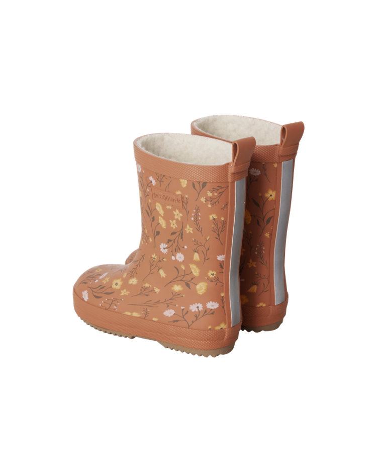 Garbo&friends Lined Rain Boots - Flora Brick