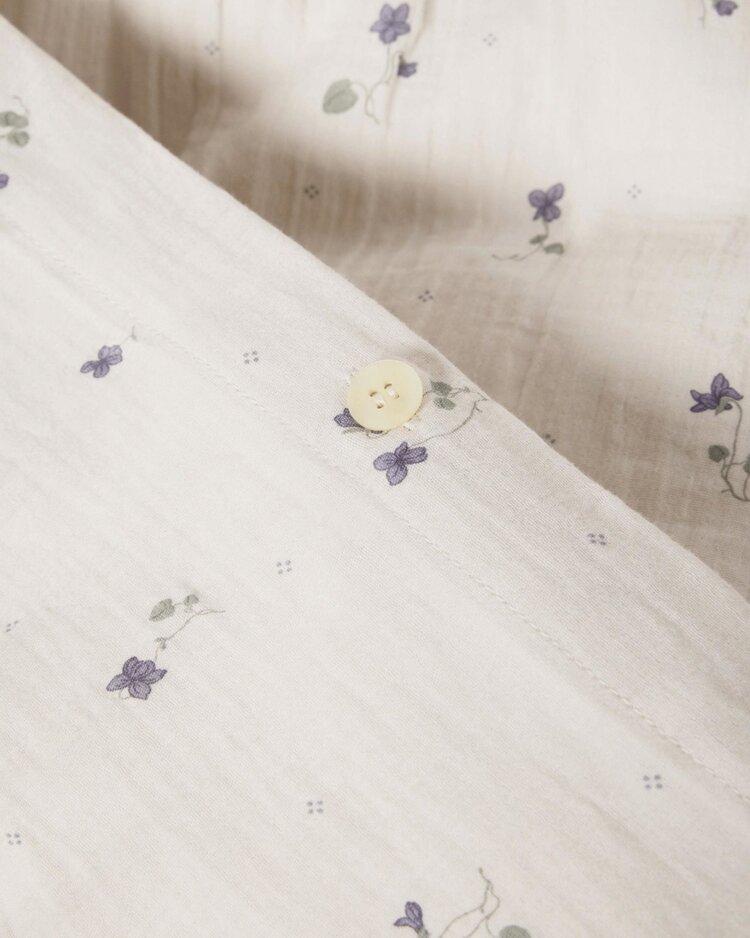 Garbo&friends Muslin Fitted Sheet Junior - Viola