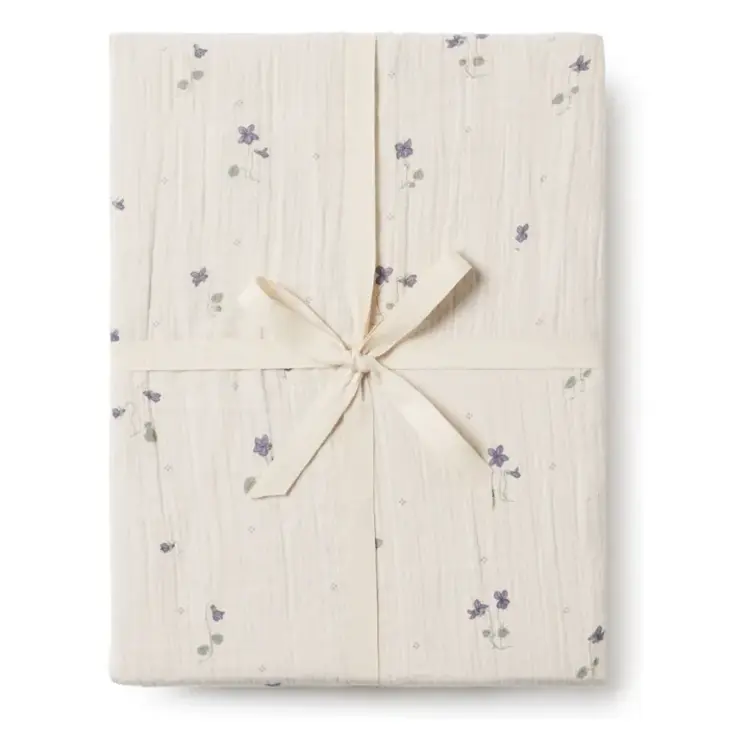 Garbo&friends Muslin Fitted Sheet Junior - Viola