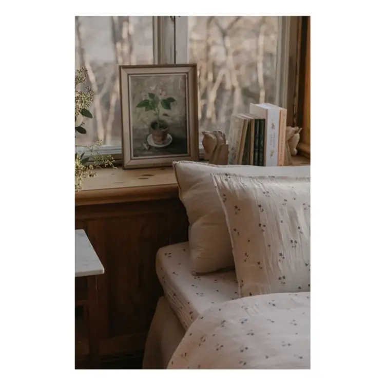 Garbo&friends Muslin Fitted Sheet Junior - Viola