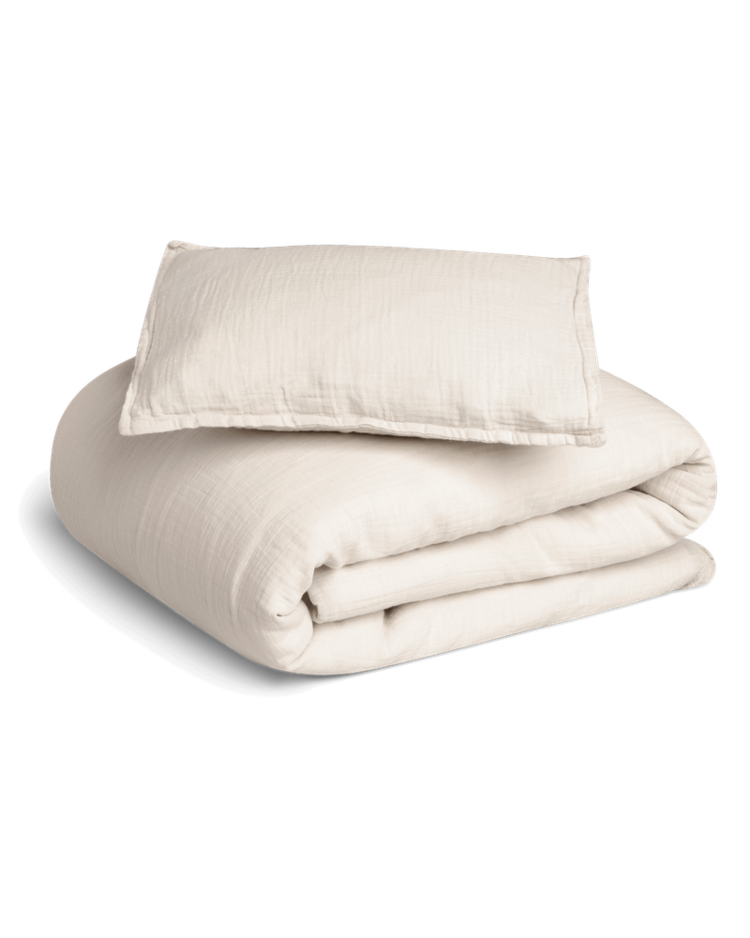 Garbo&friends Muslin Bed Set Junior - Eggshell