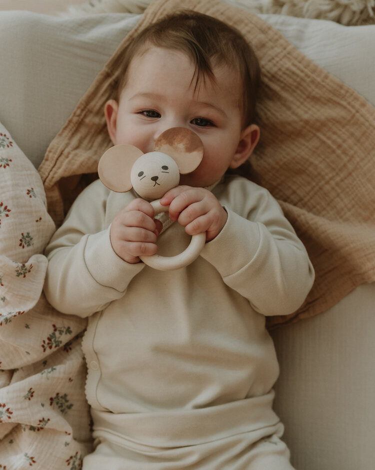 Garbo&friends Muslin Changing Mat Cover - Eggshell