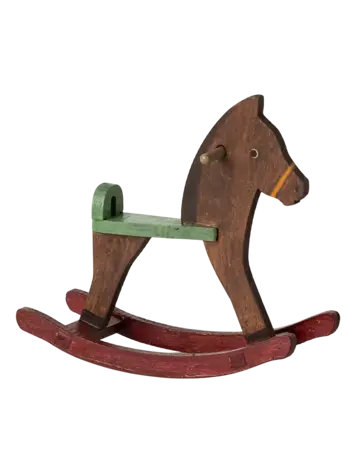 Maileg Rocking Horse, Mouse - Dark Brown