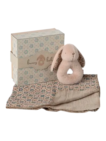 Maileg Bunny Rattle Set - Powder