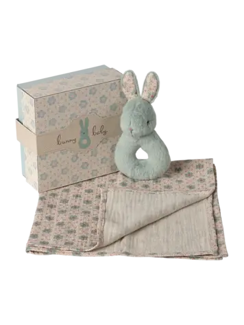 Maileg Rabbit Rattle Set - Mint