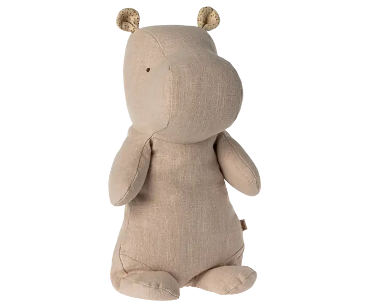 Maileg Safari Friends, Medium Hippo - Light Rose