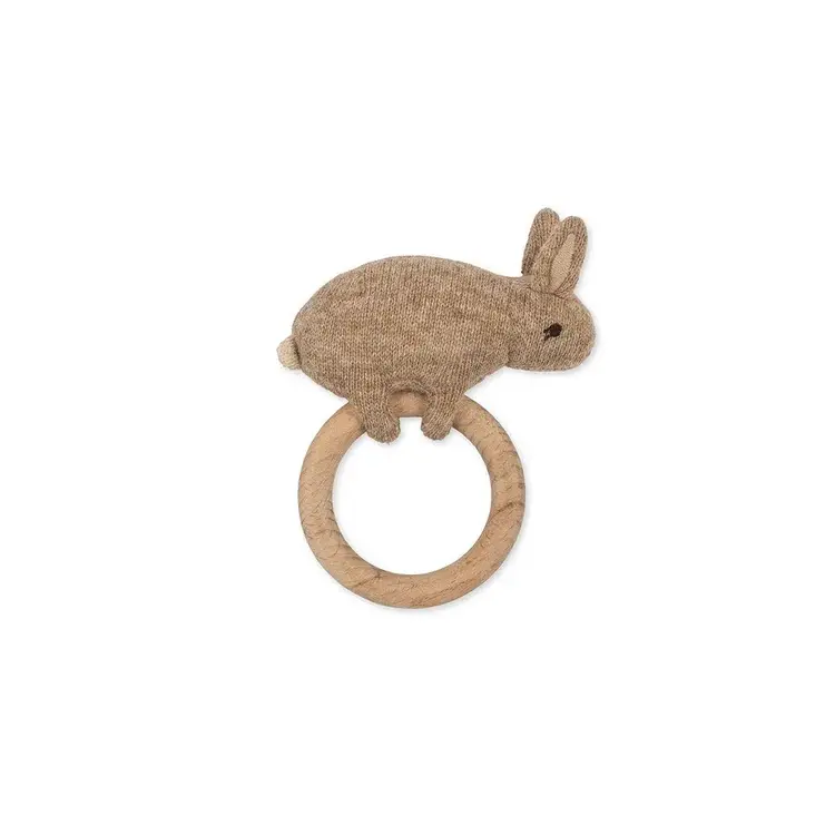 Konges Sløjd Activity Knit Ring Bunny - Beige