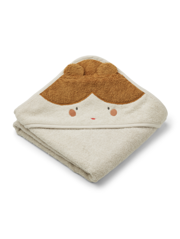 Liewood Albert Hooded Towel - Doll/Sandy