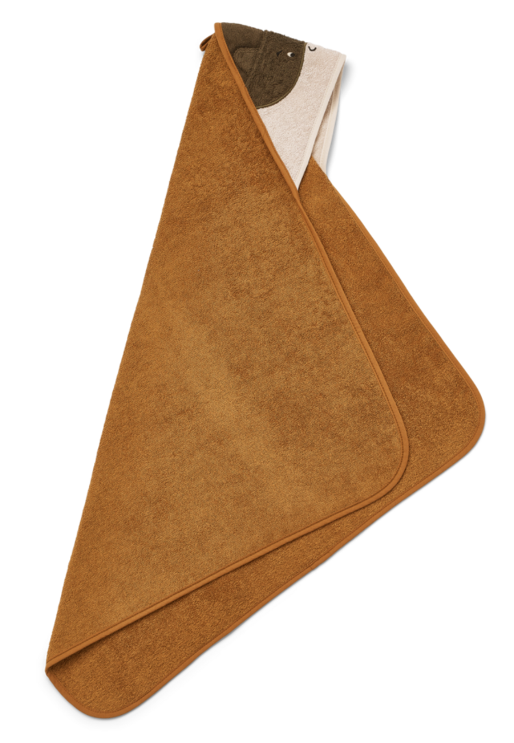 Liewood Albert Hooded Towel -Superhero/Golden Caramel