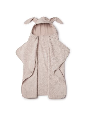 Babyshower Large Bunny Bath Cape - Nude Powder
