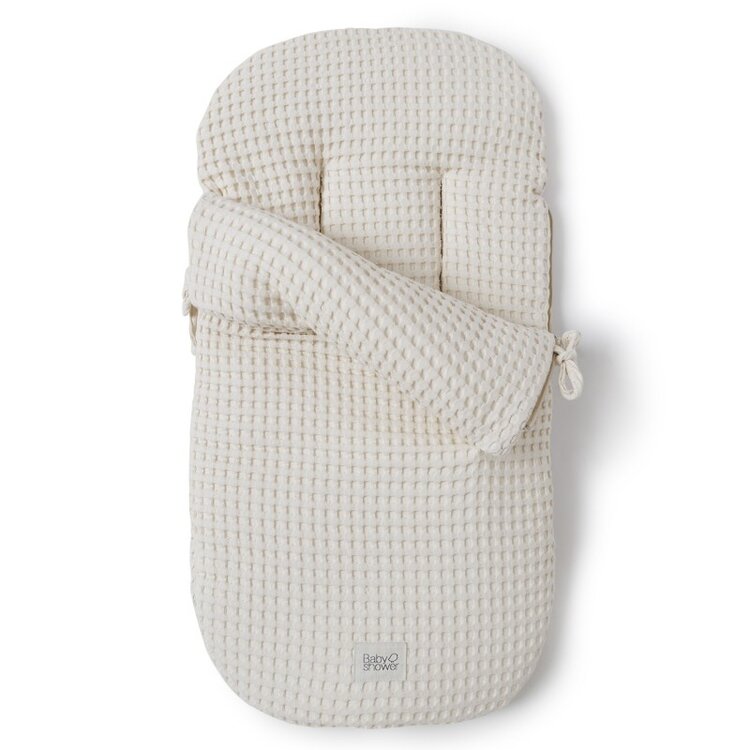 Babyshower Comfort Voetenzak - Gofre Vanilla